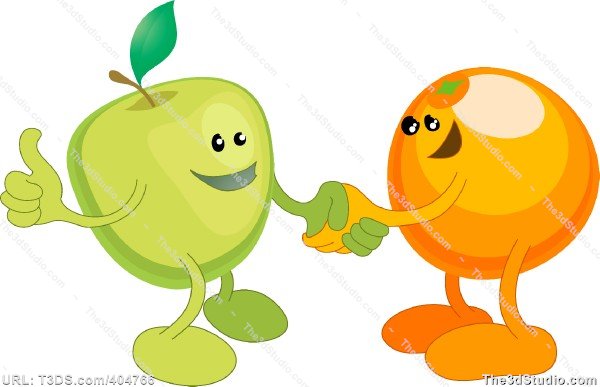 clipart apples and oranges - photo #4